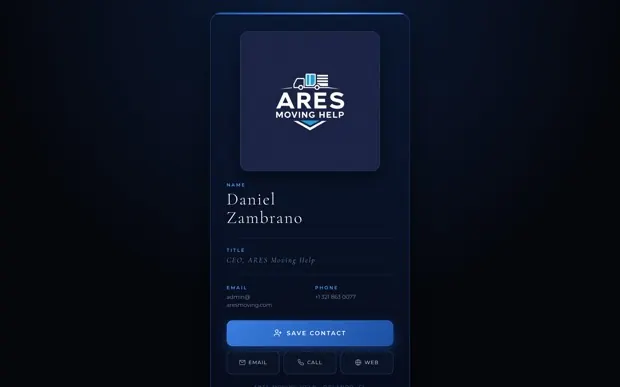 ARES Moving Help · Digital Card