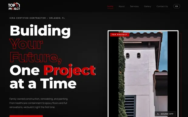 Top Project FL website built by AUGRO